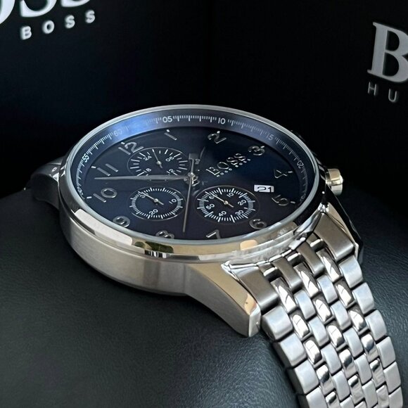 Hugo Boss Men’s Blue Navigator Chronograph Watch (HB1513498) NEW - Picture 6 of 12
